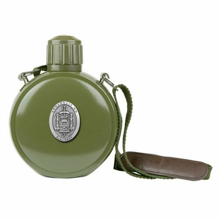 Navy Pewter Accent Stainless Steel Canteen N8472