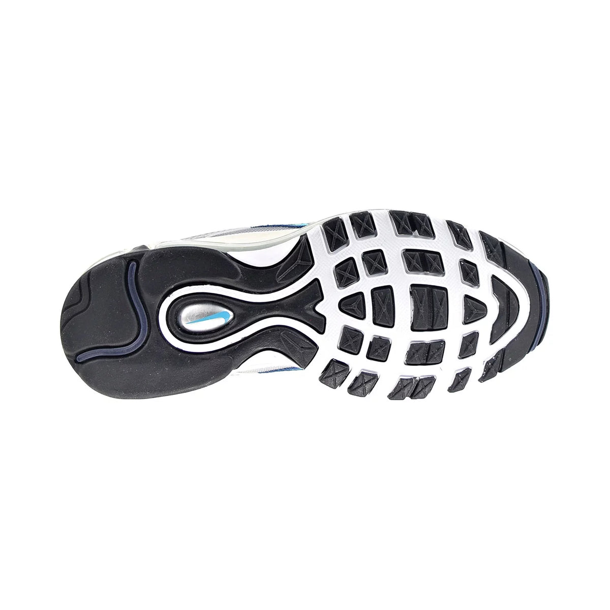 Metallic Silver Chlorine Blue Shoes O51414