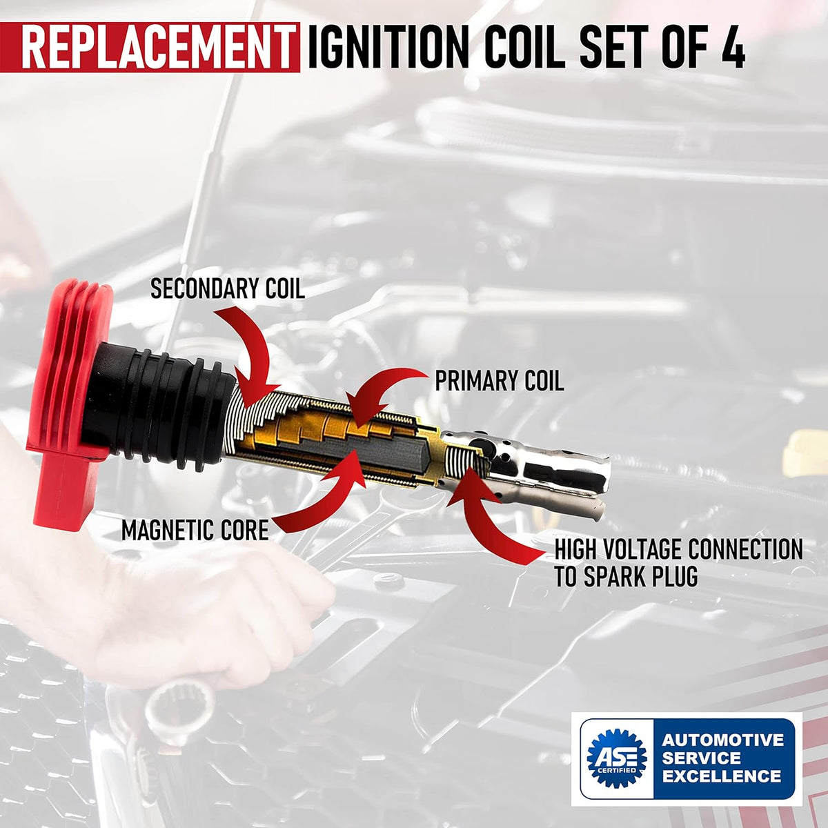 Ignition Coil Pack Set of 4 L172