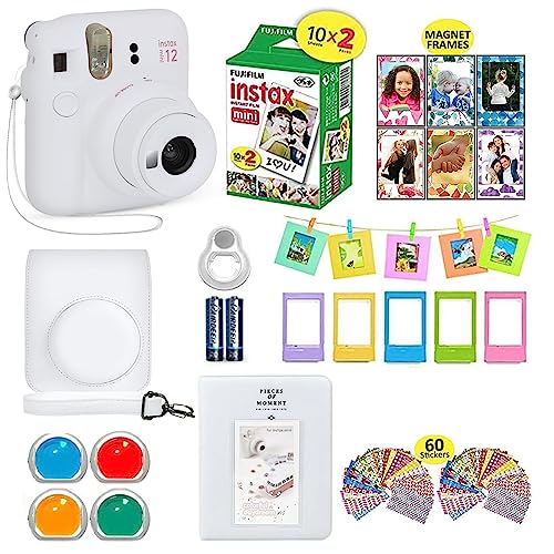 Purple Camera Bundle with 20 Film Sheets and Carrying Case J116