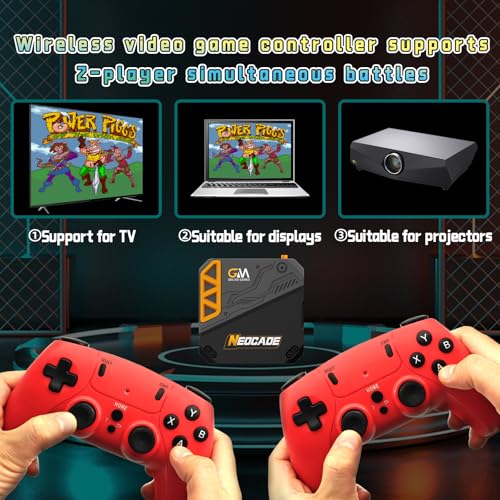 Retro Gaming Console with 2.4G Wireless Controllers S3889