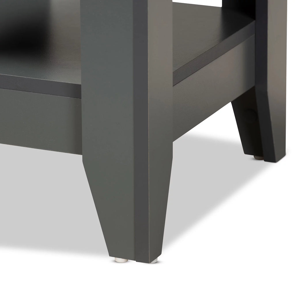 Grey Finished Wood End Table F2873
