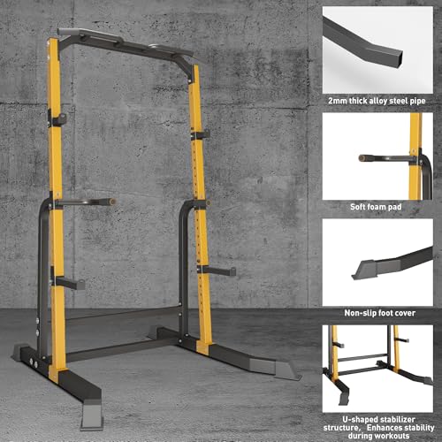 Heavy Duty 1000LB Power Cage Squat Rack with Adjustable Pull-Up Bar O63578