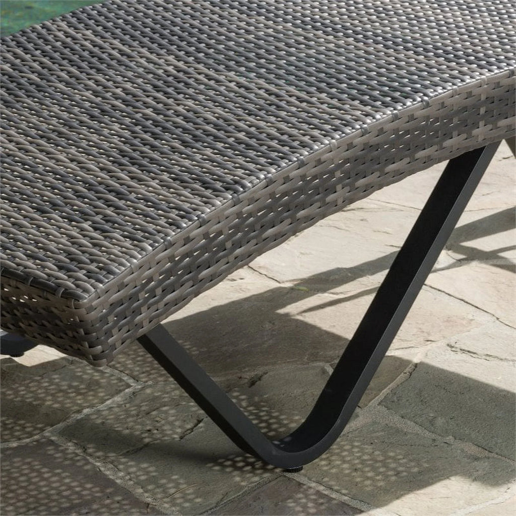 Grey Single Chaise Lounger P287798