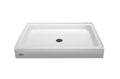 White 48x22 Rectangle Shower Base L241