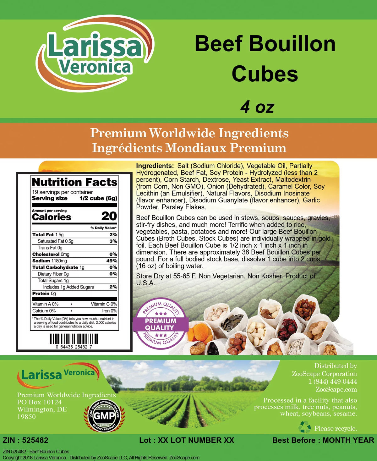 Beef Bouillon Cubes 4 oz 3-Pack N632
