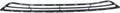 Textured Gray Plastic Bumper Grille U864
