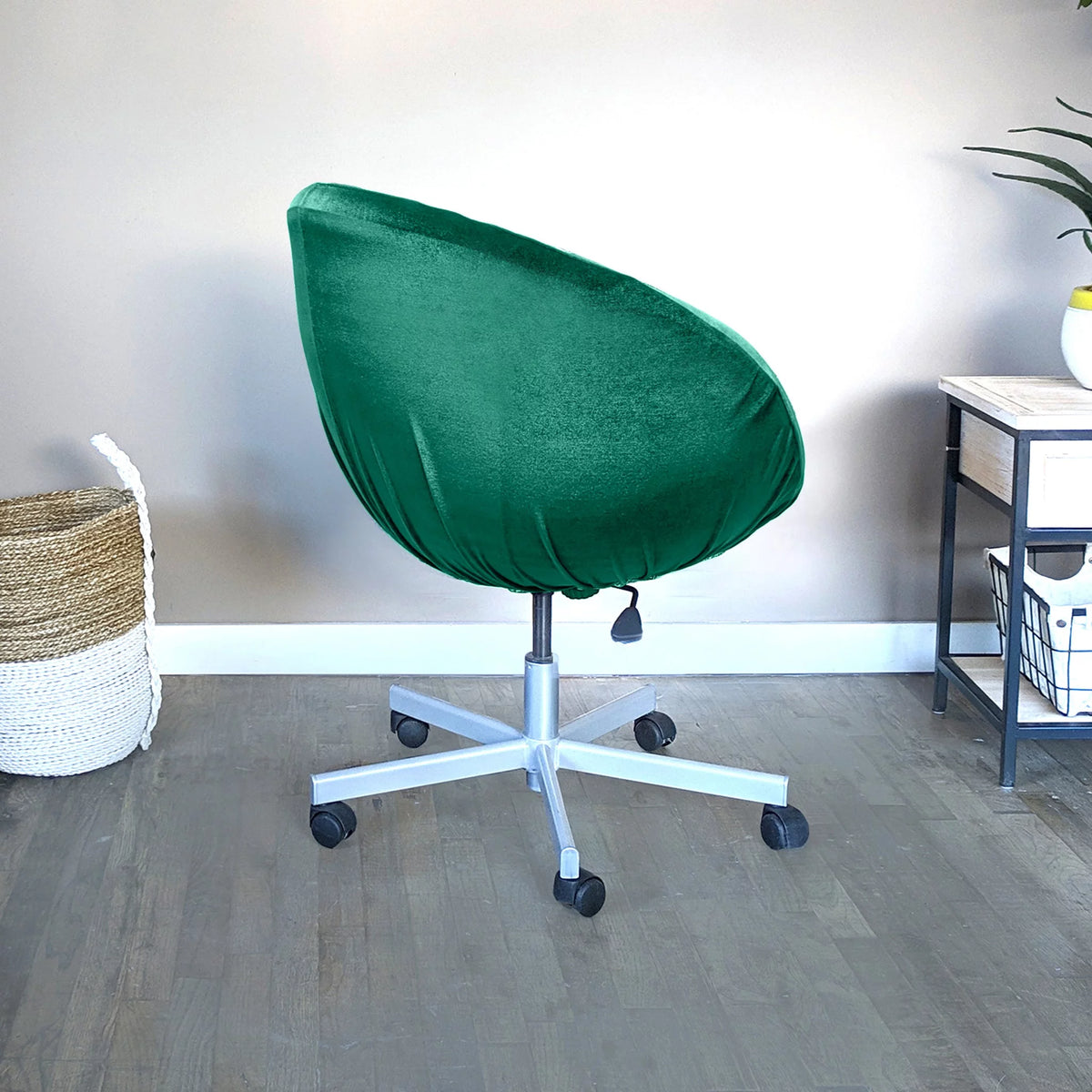 Velvet Green Chair Slip Cover B87414