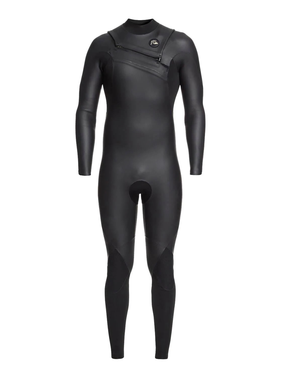 Black Chest Zip Fullsuit Q111