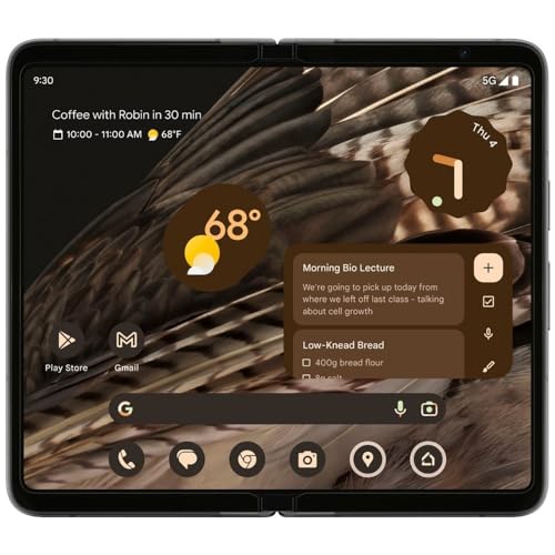 Obsidian 256 GB Foldable 5G Smartphone with Telephoto Lens and Ultrawide Lens D202