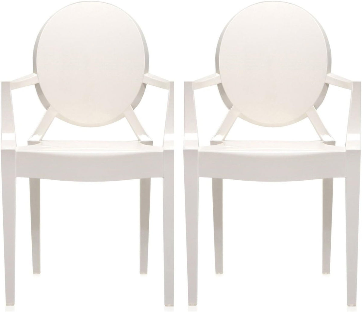 Set of 2 30” Clear Polycarbonate Bar Stool J61399
