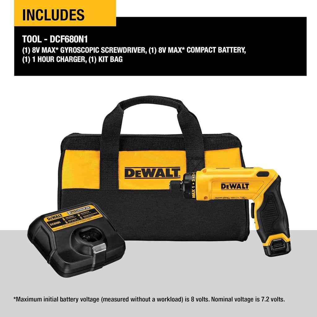 8V MAX Gyroscopic Cordless Screwdriver R906