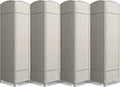 6 ft. Tall Extra Wide Beige Folding Privacy Screen G587482
