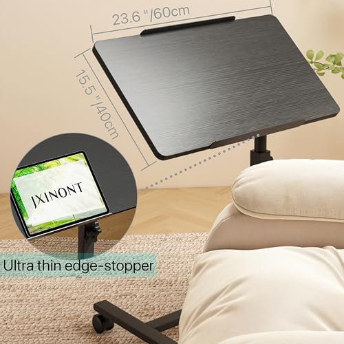 Grey Overbed Bedside Table with Mobile Tray Desk M81245