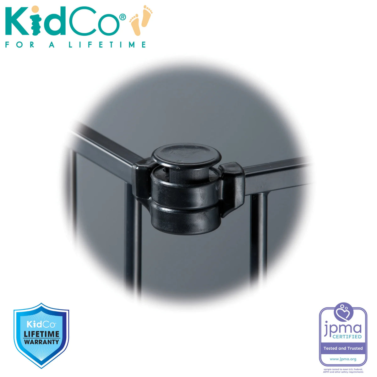 Black Auto Close Baby Gate G249