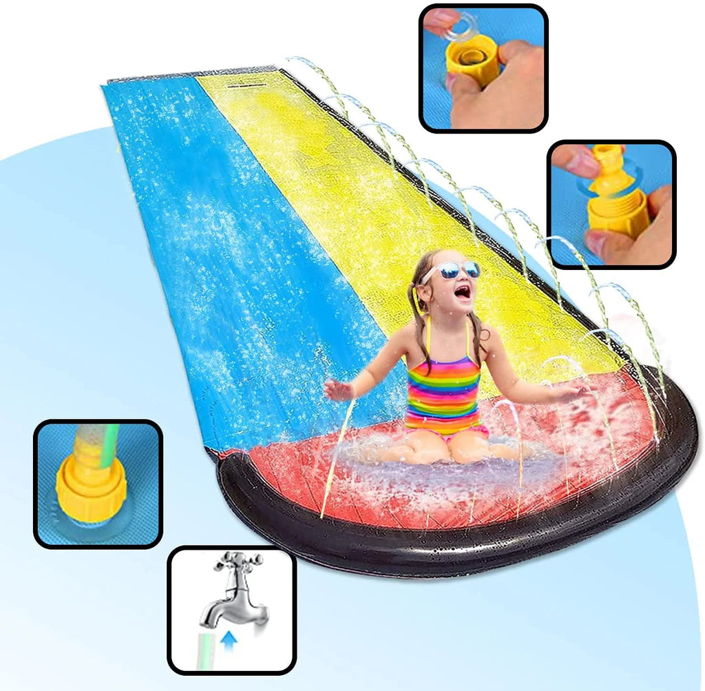 15.5ft Water Slide with Crash Pads L6748