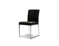 Black Leatherette Dining Chair Set of 2 W720536