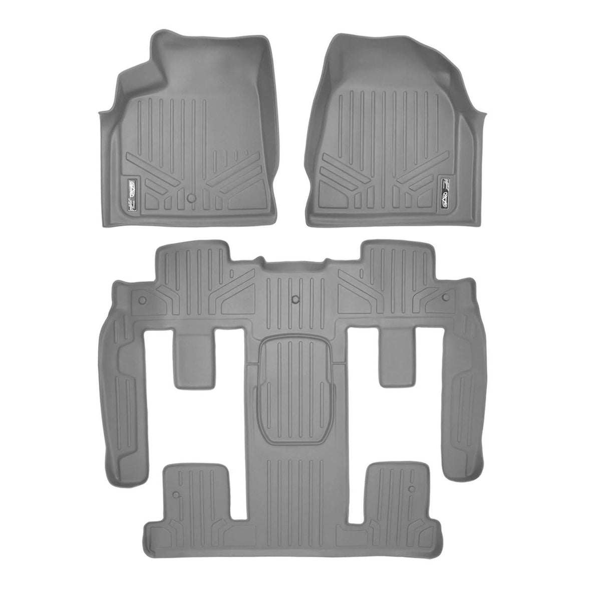 Grey 3 Row Floor Mats Liner Set P99100