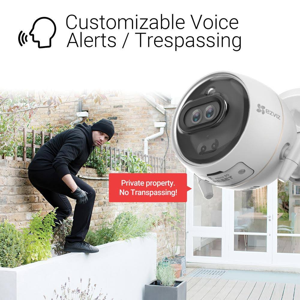 White Dual-Lens Security Camera 2-Pack Q532