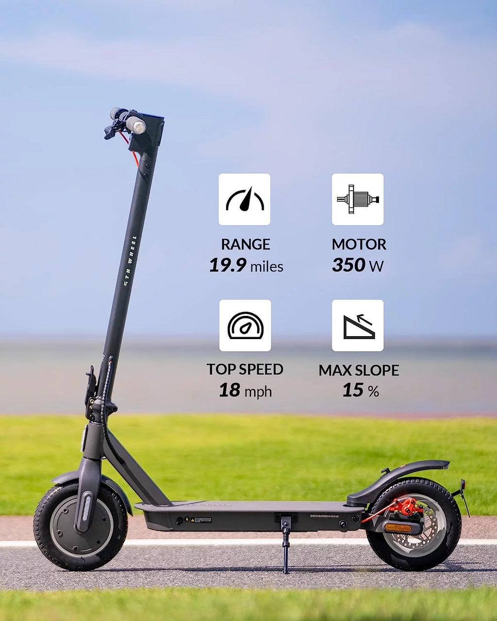 350W Foldable Electric Scooter with 10 Solid Tires K161698