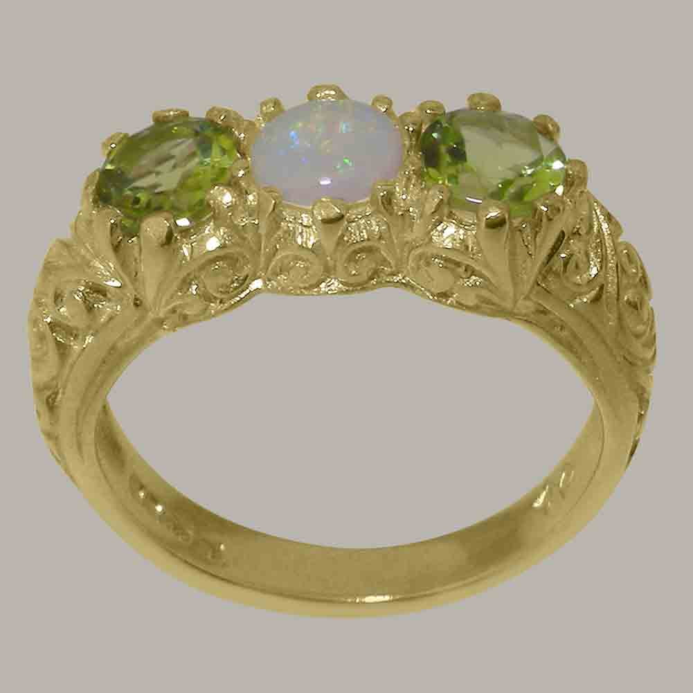 14k Yellow Gold Opal & Peridot Ring I693751