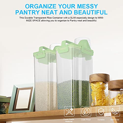 BPA Free Plastic Storage Container with Pourable Spout and Measuring Cup N28352