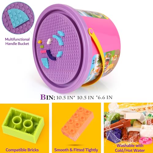 1140 Pieces Coffee Shop Building Blocks Set with Storage Box V515