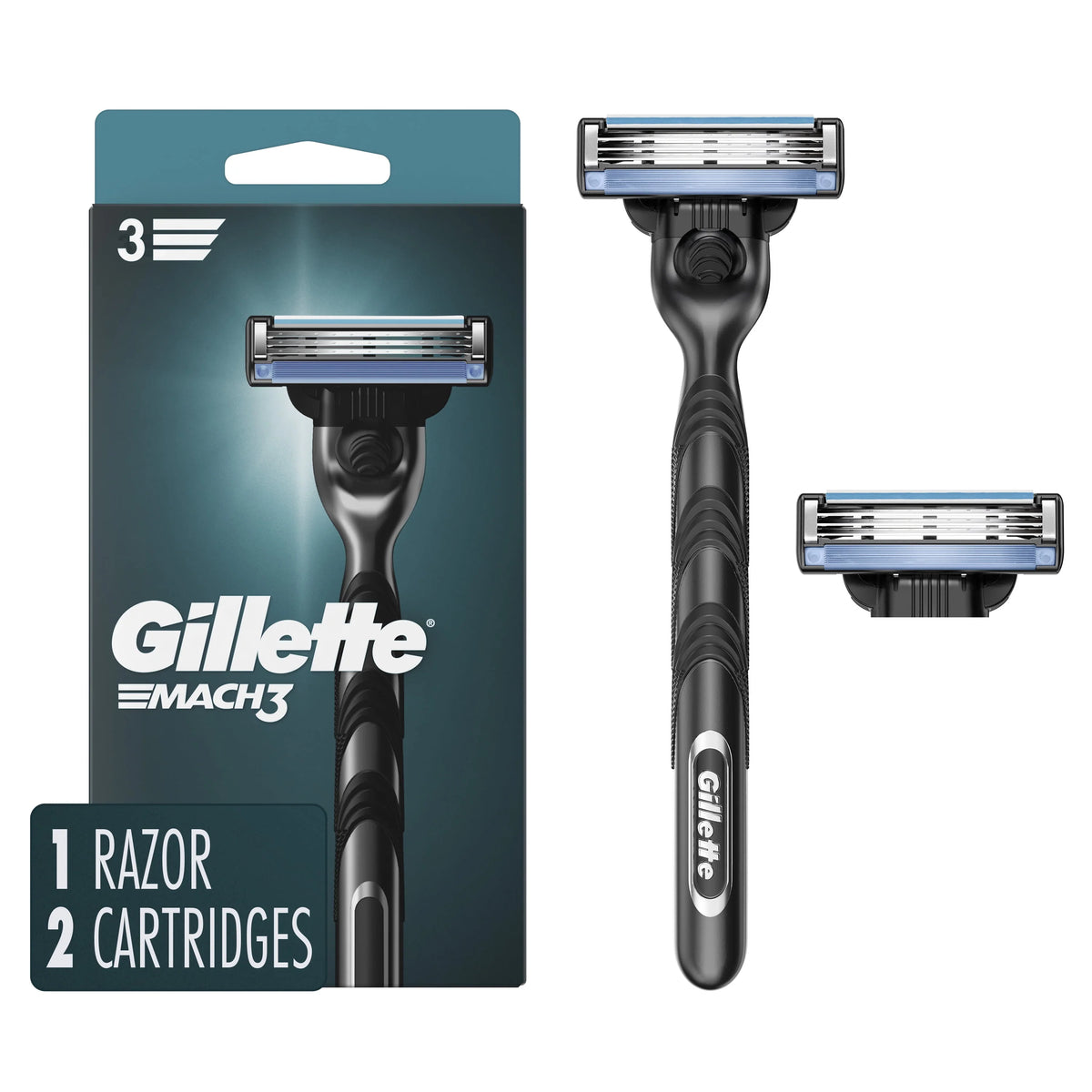 Mens Razor Handle and 2 Blade Refills Y6746