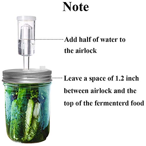 6 Set Stainless Steel Fermentation Lids for Wide Mouth Jars Y236