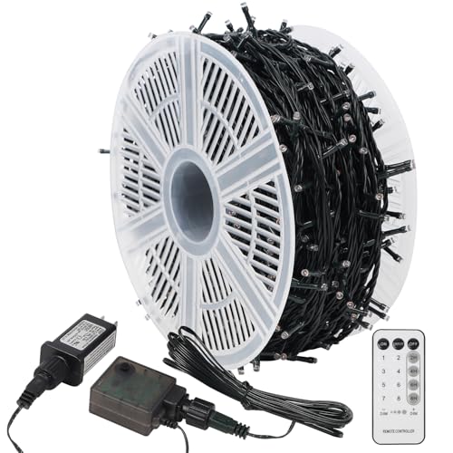 1000 LED 328 FT Waterproof String Lights with Remote & 8 Modes N79044
