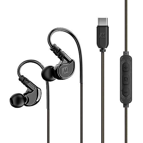 Black Wired In Ear Headphones with Microphone V473472