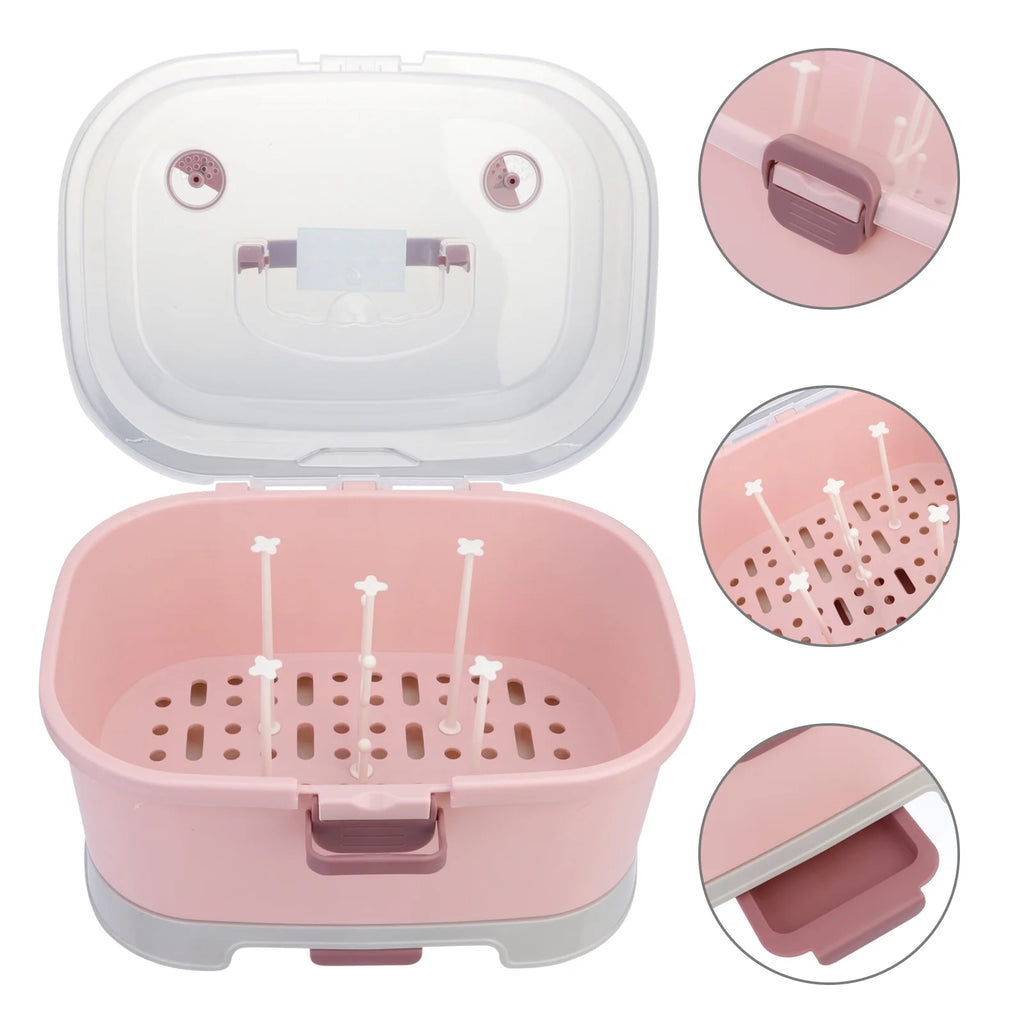 Milk Bottle Case Baby Bottle Drying Rack Box J61631