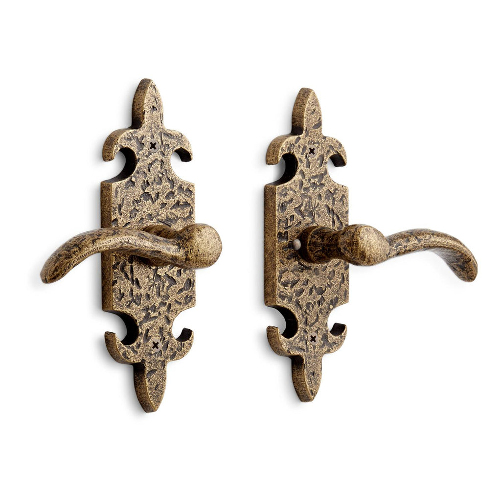 Solid Brass Passage Door Lever Set Antique Copper E805