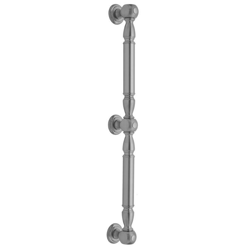 60x22 Smooth Straight Grab Bar with Finials U828
