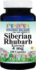 Rhubarb Extract 4mg 200 Capsules V24012