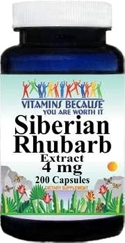 Rhubarb Extract 4mg 200 Capsules V24012