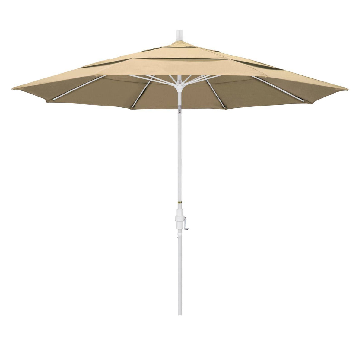 11 ft Aluminum Patio Umbrella Antique Beige Y7810