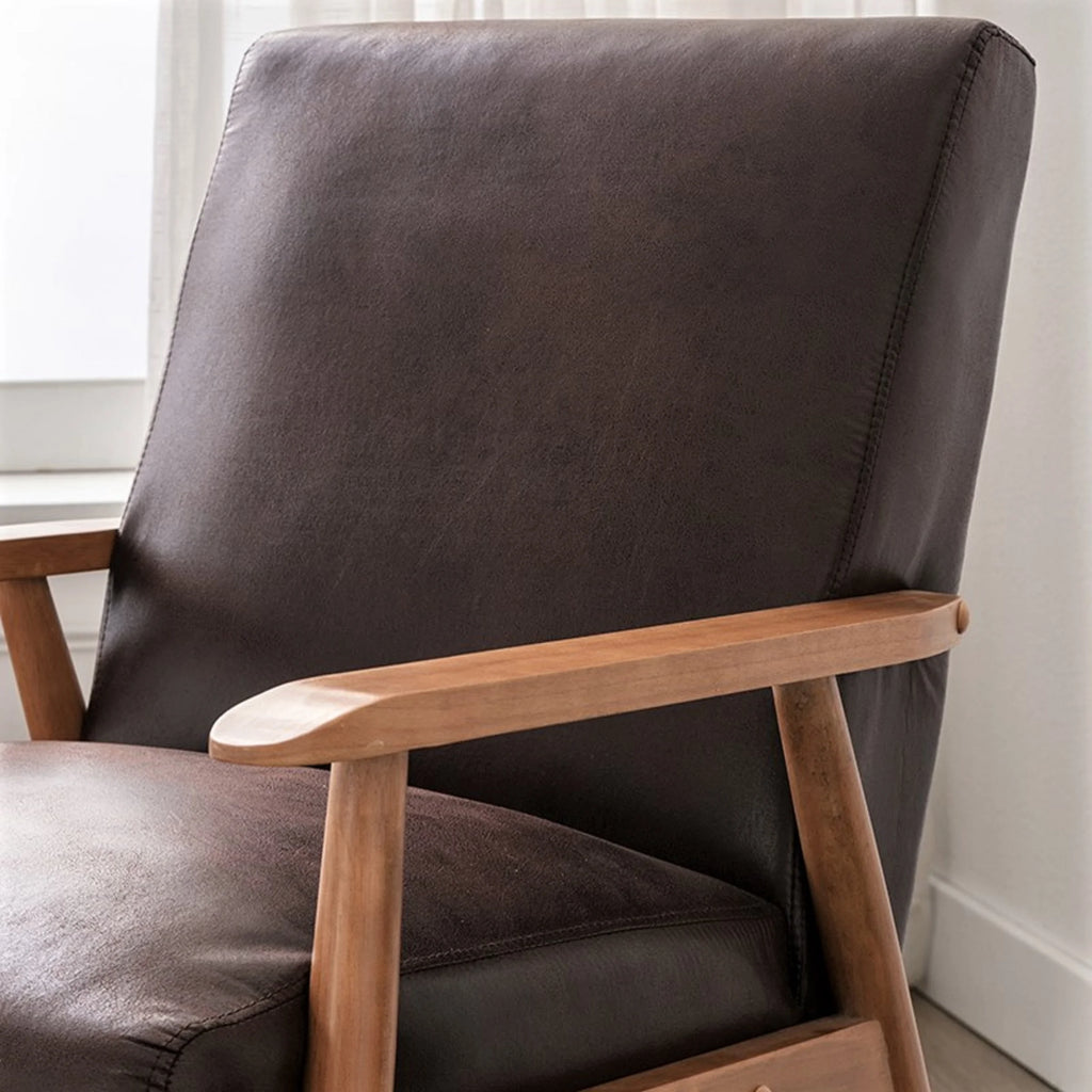 Brown Tufted Accent Chair R2847
