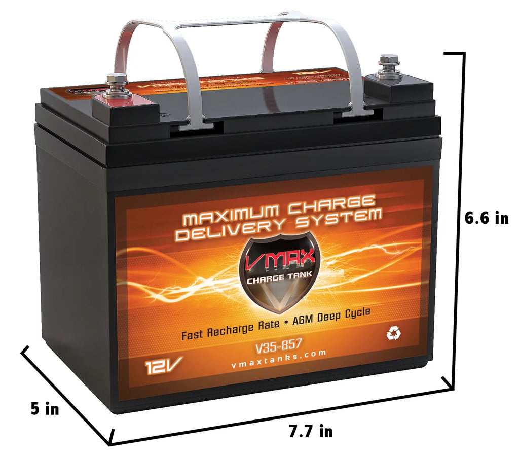 12V 35Ah AGM Deep Cycle Wheelchair Battery W1659