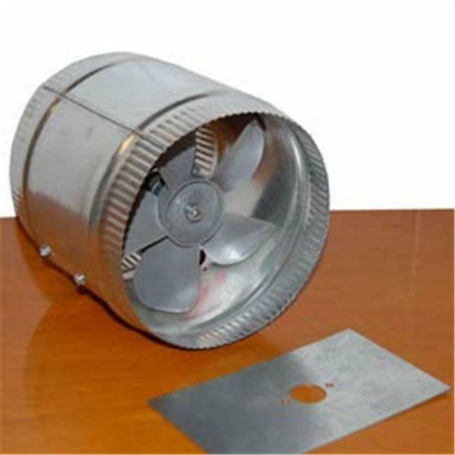 10 in Duct Booster 600 CFM Silver D7123