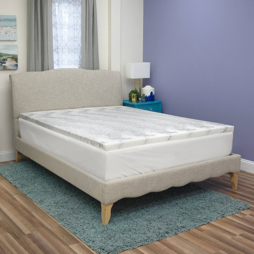 Bamboo Charcoal Infused Memory Foam Mattress Topper California King J3998