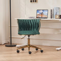 Upholstered Ergonomic Office Desk Chair with Adjustable Swivel Wheels C2299