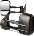 Pair of Manual Telescopic Foldable Towing Mirrors, Black A23933