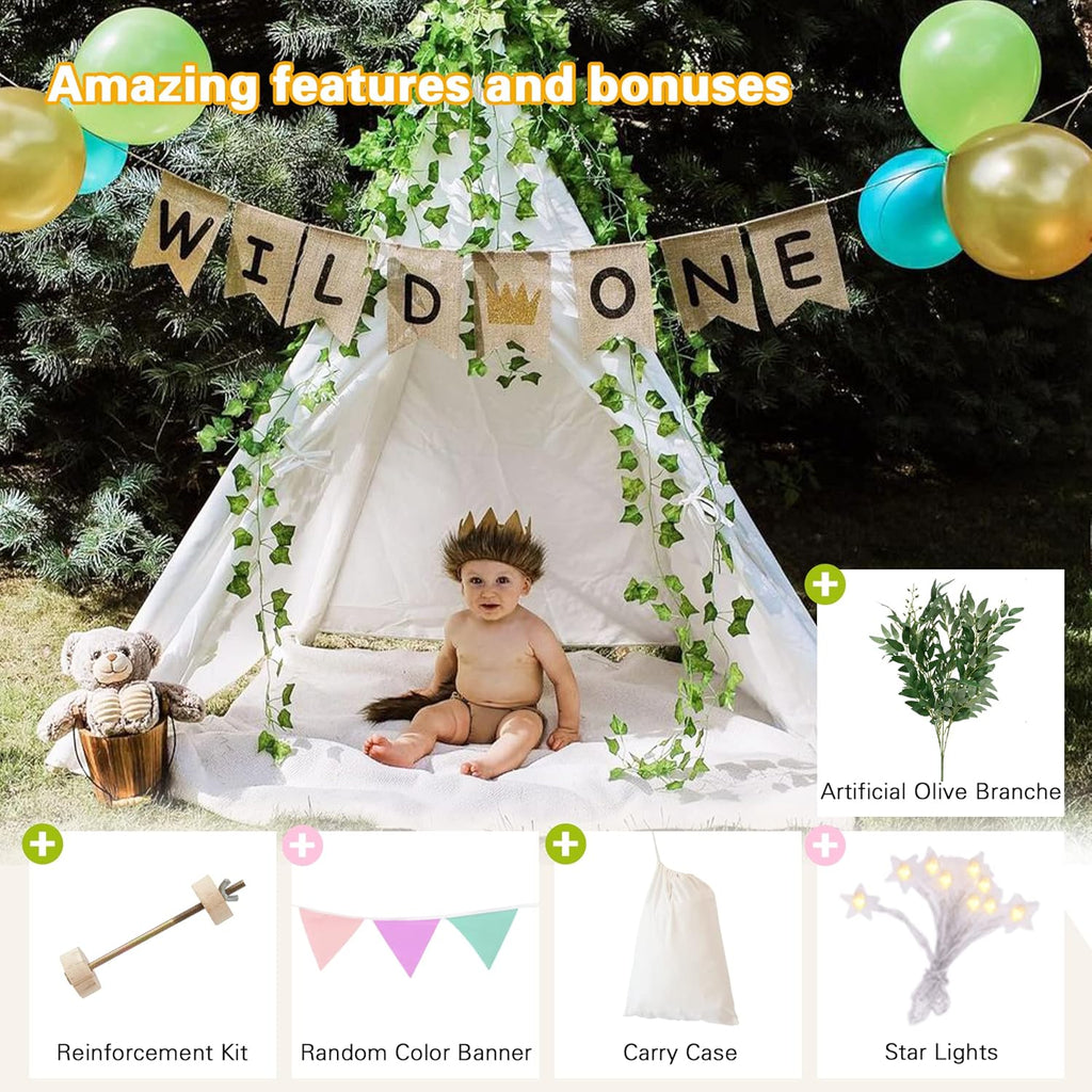 Teepee Play Tent with Carry Case Pack of 2 P902