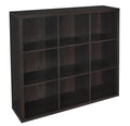 Black Walnut 9-Cube Organizer Z478254