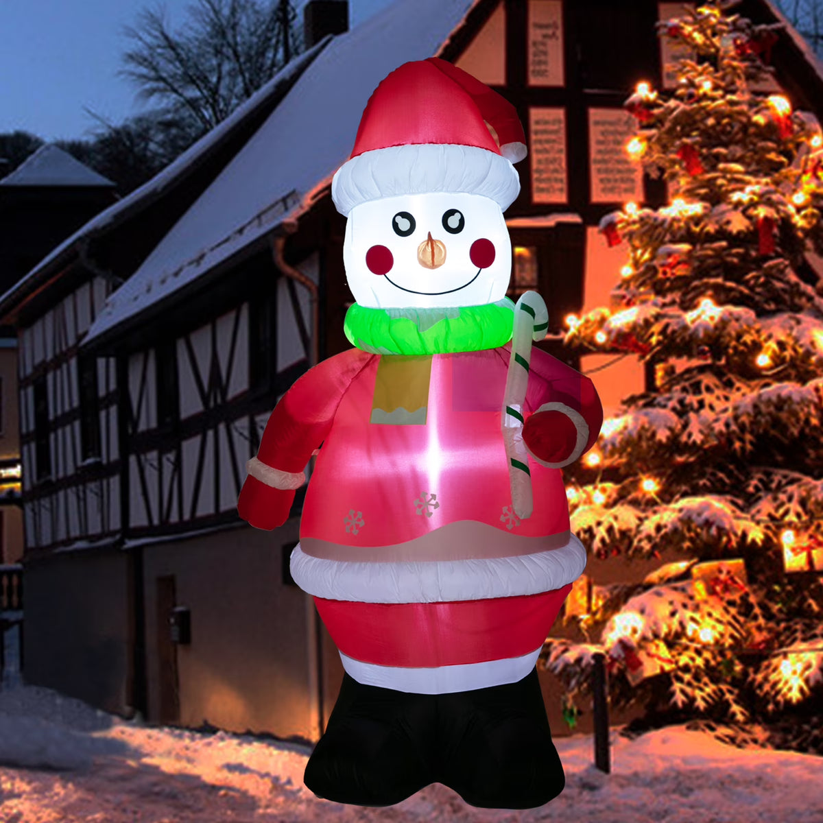 7ft Christmas Inflatables Snowman Outdoor Yard Decorations Y403