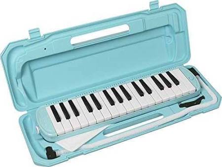 Light Blue Keyboard Harmonica Melody Piano V503613