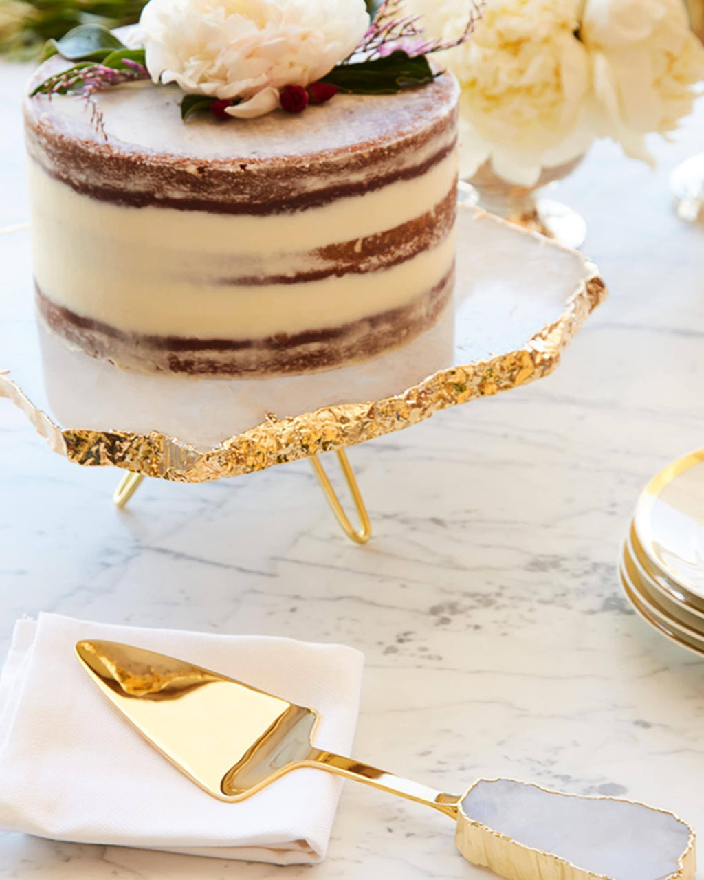 Crystal Gold Cake Stand H75648