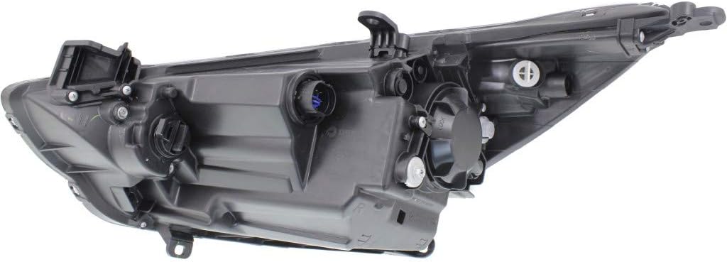 2015 2016 2017 Hyundai Accent Headlight Assembly Driver Side Black Housing U74366