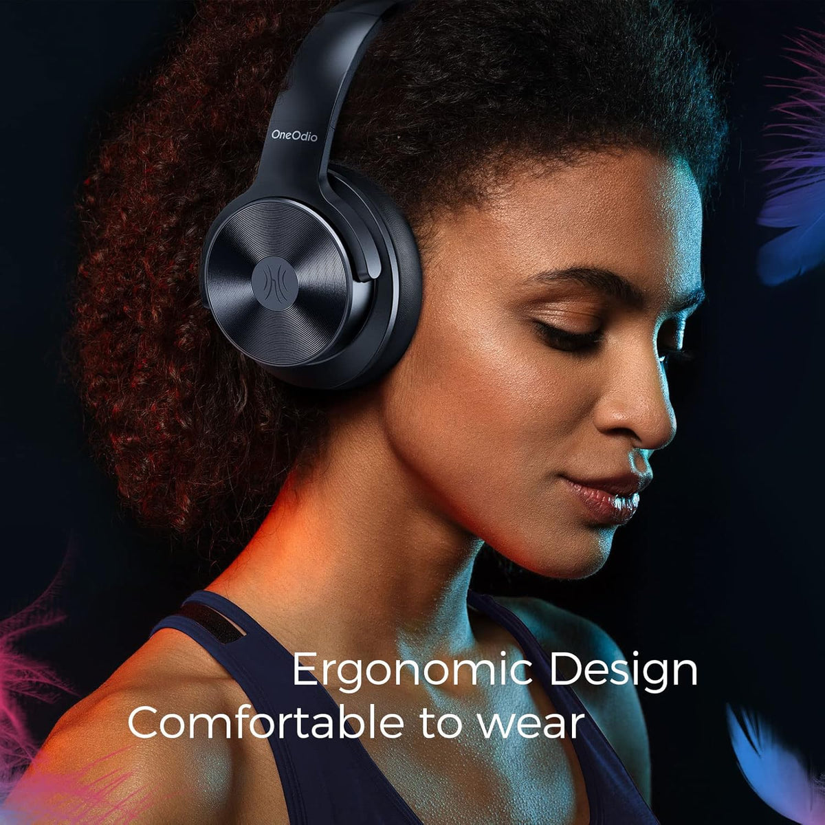 Active Noise Cancelling Wireless Wired Over Ear Headphones V441
